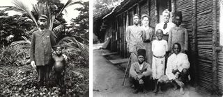 Misioneros en Camerún, circa 1900 Misioneros en Camerún, circa 1900